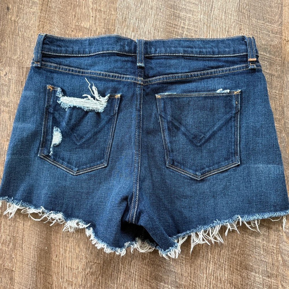 Hudson Jeans Dark Blue Jean Shorts